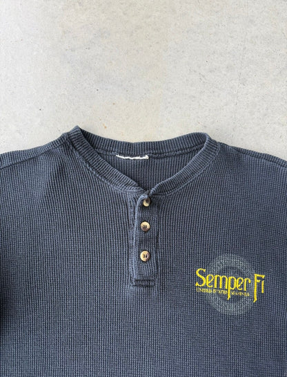 90’s Semper Fi Marines Long Sleeve Thermal [M]