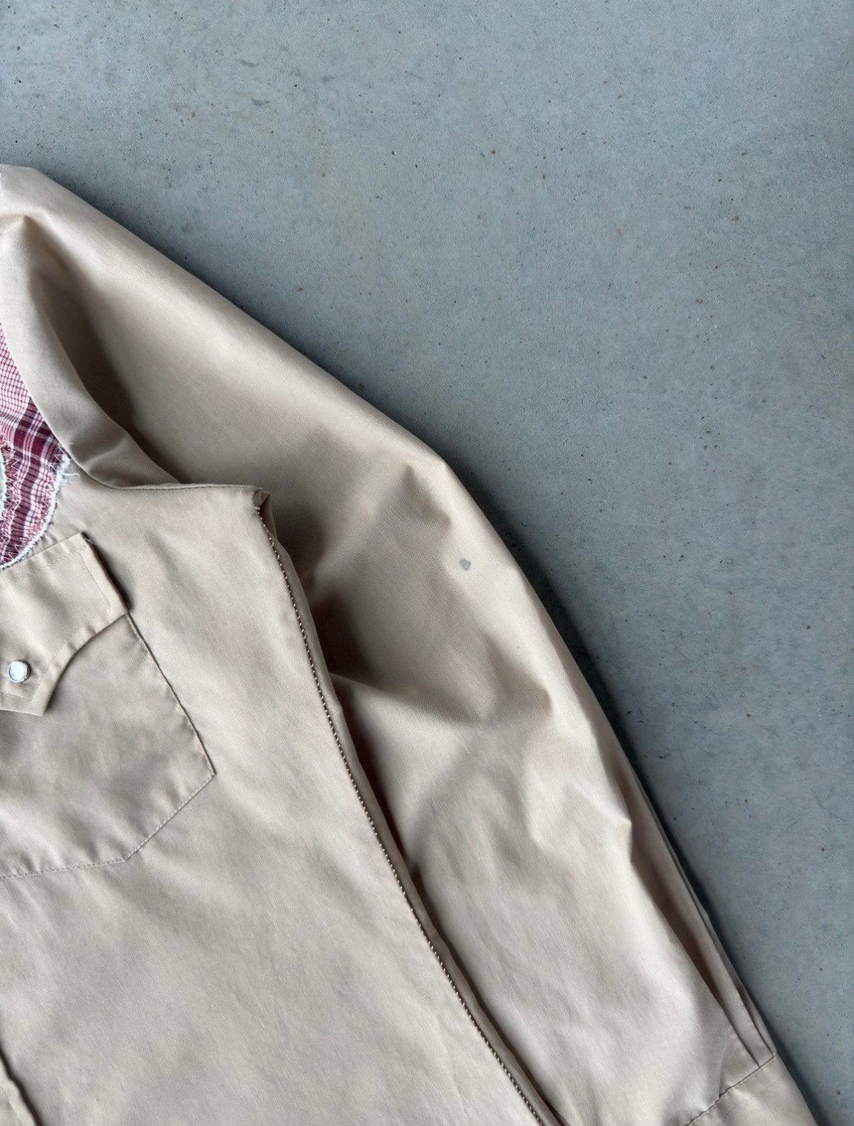 90s Western Pearl Snap Long Sleeve Shirt [M]