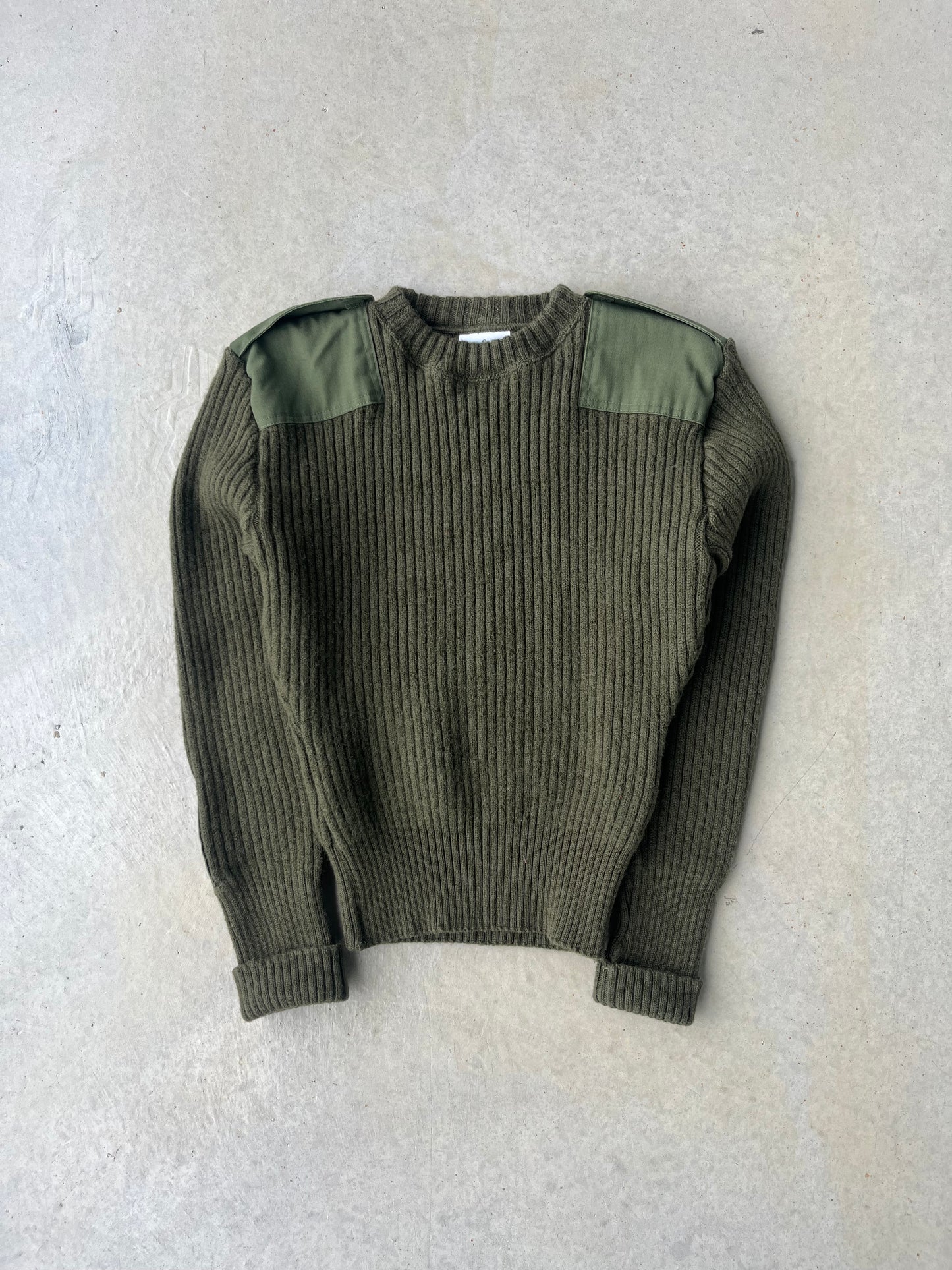 90s Military Green Sweater [S]