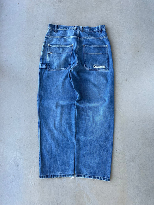 Y2K Southpole Baggy Embroidered Jeans [34x32]