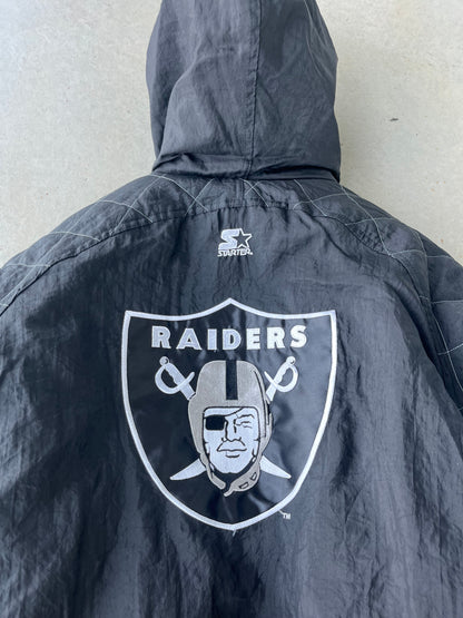 90's Oakland Raiders Starter Jacket [XL]