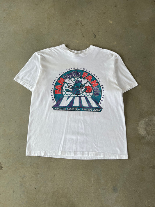 1996 Charlotte Hornets NBA Fan Night T-Shirt [XL]