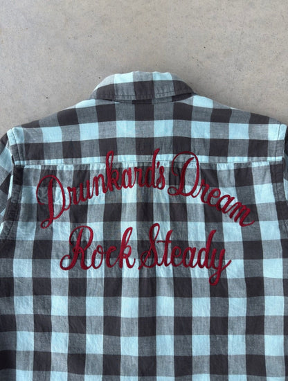 Guilty Parties “ Drunkards Dream, Rock Steady “ Button Up Shirt [M]
