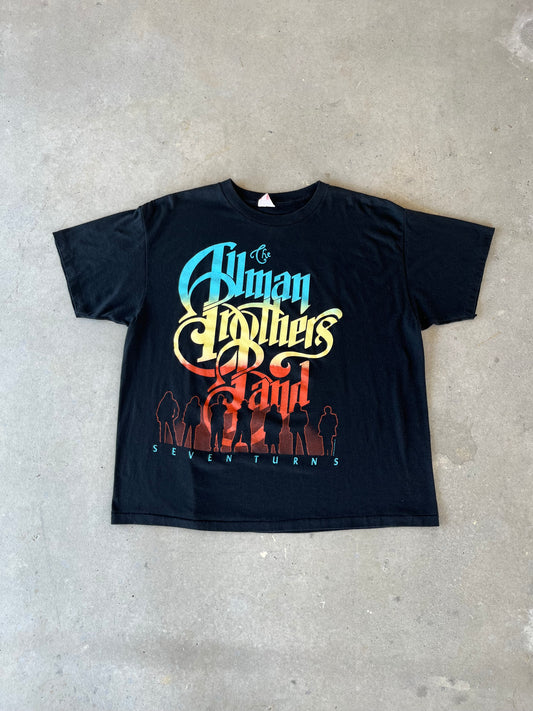 1990 The Allman Brothers Band Seven Turns Tour T-Shirt [L]