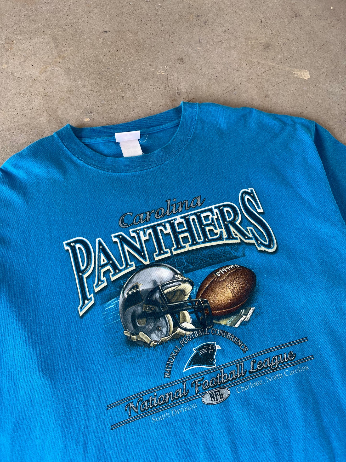 00’s Carolina Panthers Helmet T-Shirt [XXL]